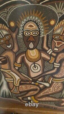 Sand Painting Papua New Guinea By ELIAS. P 1987