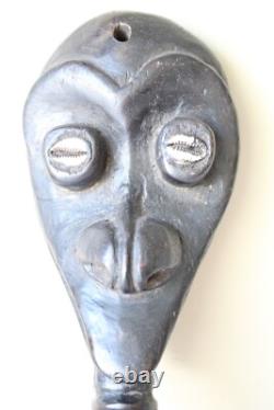 Sepik Basket Hook Figure for food, Elephant Papua New Guinea Wood Carving 1960s