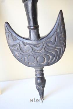 Sepik Basket Hook Figure for food, Elephant Papua New Guinea Wood Carving 1960s