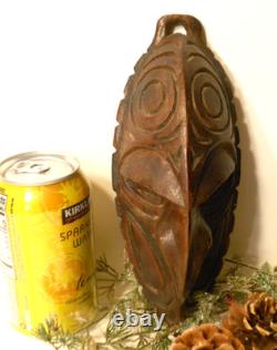Sepik River Carved Wood Mask, Face Carving, Papua New Guinea, Tambanum River