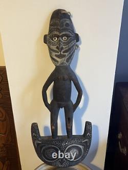 Sepik River Food Hook, hand carved pacific islands tribal art Papua New Guinea