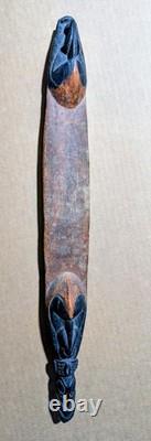 Sepik River Human And Crocodile Headrest. Papua New Guinea