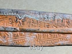 Sepik River Human And Crocodile Headrest. Papua New Guinea