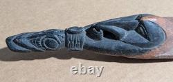 Sepik River Human And Crocodile Headrest. Papua New Guinea