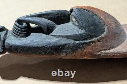 Sepik River Human And Crocodile Headrest. Papua New Guinea