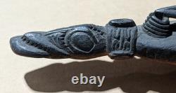 Sepik River Human And Crocodile Headrest. Papua New Guinea