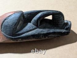 Sepik River Human And Crocodile Headrest. Papua New Guinea