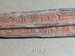 Sepik River Human And Crocodile Headrest. Papua New Guinea