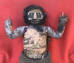 Sepik River Iatmul Headhunter Fiber & Mud Male Payback Doll Papua New Guinea