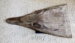 Sepik River Papua New Guinea Carved Canoe Prow, 12 inch on metal stand