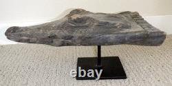 Sepik River Papua New Guinea Carved Canoe Prow, 13 inch on metal stand