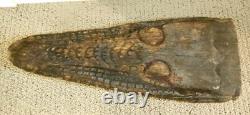 Sepik River Papua New Guinea Carved Canoe Prow, 13 inch on metal stand