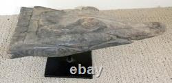 Sepik River Papua New Guinea Carved Canoe Prow, 13 inch on metal stand