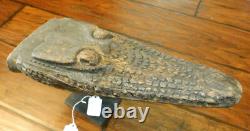 Sepik River Papua New Guinea Carved Canoe Prow, 13 inch on metal stand