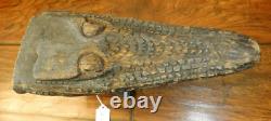 Sepik River Papua New Guinea Carved Canoe Prow, 13 inch on metal stand