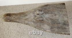 Sepik River Papua New Guinea Carved Canoe Prow, 15 inch on metal stand