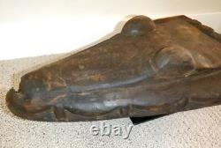 Sepik River Papua New Guinea Carved Canoe Prow, 15 inch on metal stand
