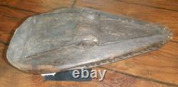 Sepik River Papua New Guinea Carved Canoe Prow, 15 inch on metal stand