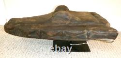 Sepik River Papua New Guinea Carved Canoe Prow, 15 inch on metal stand