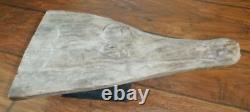 Sepik River Papua New Guinea Carved Canoe Prow, 15 inch on metal stand