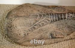 Sepik River Papua New Guinea Carved Canoe Prow, 15 inch on metal stand