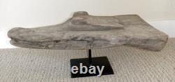 Sepik River Papua New Guinea Carved Canoe Prow, 17 inch on metal stand