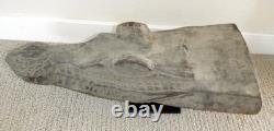 Sepik River Papua New Guinea Carved Canoe Prow, 19 inch on metal stand