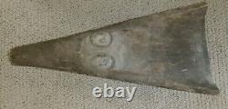 Sepik River Papua New Guinea Carved Canoe Prow, 19 inch on metal stand