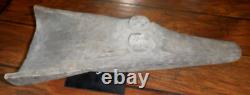 Sepik River Papua New Guinea Carved Canoe Prow, 19 inch on metal stand