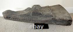 Sepik River Papua New Guinea Carved Canoe Prow, 20 inch on metal stand