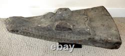 Sepik River Papua New Guinea Carved Canoe Prow, 20 inch on metal stand