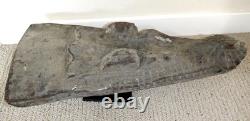 Sepik River Papua New Guinea Carved Canoe Prow, 20 inch on metal stand