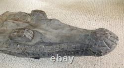 Sepik River Papua New Guinea Carved Canoe Prow, 21 inch on metal stand