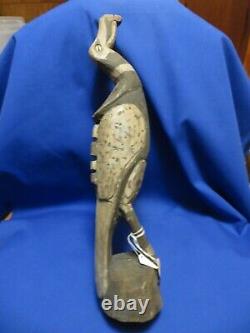 Sepik River Papua New Guinea Carved Painted Bird Spirit Figure Display Quality