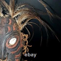 Sepik River Papua New Guinea Carved Painted Female Ancestor Figure 15.5 Inch