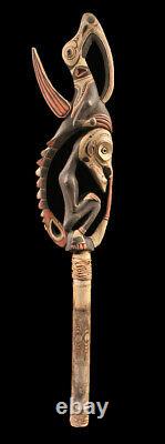 Sepik flute, traditional instrument, papua new guinea, oceanic art