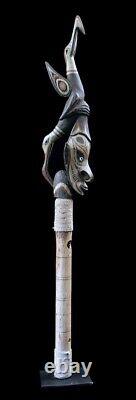 Sepik flute, traditional instrument, papua new guinea, oceanic art, tribal art