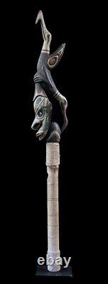 Sepik flute, traditional instrument, papua new guinea, oceanic art, tribal art