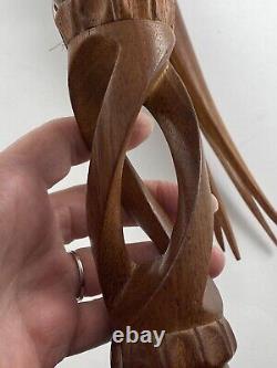 Set Of 2 CANNIBAL FORK FIJI PAPUA NEW GUINEA Iculanibokola Wood Hand Carving /r