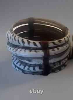 Set of 4 Opalescent Trocus Shell Bracelets Papua New Guinea Style