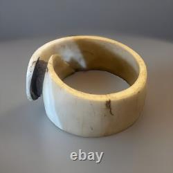 Set of 4 Opalescent Trocus Shell Bracelets Papua New Guinea Style