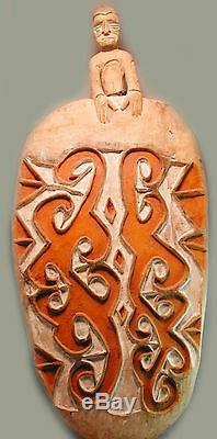 Shield Asmat Asian Sago Plate Serving Platter Irian Jaya Papua New Guinea Ethnix