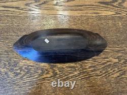 Solid carved wood bowl, Papua New Guinea, hand carved, Massim, intricate