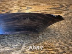 Solid carved wood bowl, Papua New Guinea, hand carved, Massim, intricate
