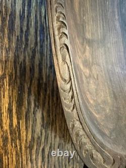 Solid carved wood bowl, Papua New Guinea, hand carved, Massim, intricate
