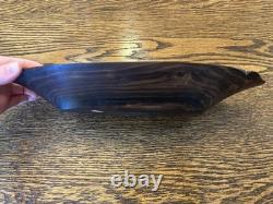 Solid carved wood bowl, Papua New Guinea, hand carved, Massim, intricate