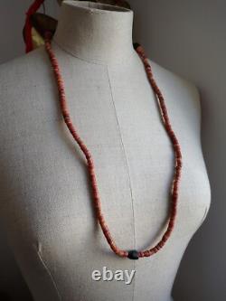 Solomon Islands Spondylous Shell Necklace Heishi Early 20th Century