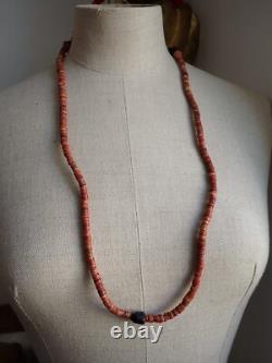 Solomon Islands Spondylous Shell Necklace Heishi Early 20th Century