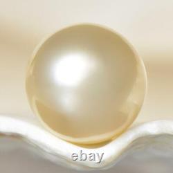 South Sea Pearl Champagne Round 11.71 mm New Papua New Guinea 2.23 g undrilled