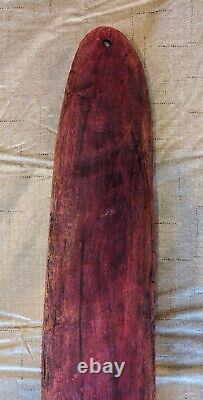 Spirit Board Papua New Guinea Small Face Mid Century Hand Carved Excellent